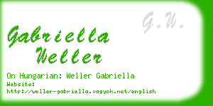 gabriella weller business card